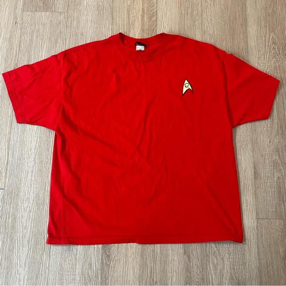 Star Trek Other - 2013 Star Trek Command Uniform Red CBS Studios T-Shirt Size 3XL